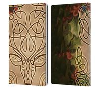 Head Case Designs Officially Licensed Brigid Ashwood Stag Celtic Wisdom 3 Leather Wallet Case Compatible With Amazon Fire Max 11 2023