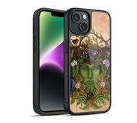 Head Case Designs Officially Licensed Brigid Ashwood The Greenman Celtic Wisdom Gel Armour Case [Military Grade Protection] Compatible With Apple iPhone 14