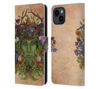 Head Case Designs Officially Licensed Brigid Ashwood The Greenman Celtic Wisdom Leather Wallet Case Compatible With Apple iPhone 15