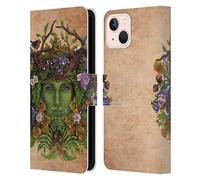 Head Case Designs Officially Licensed Brigid Ashwood The Greenman Celtic Wisdom Leather Wallet Case Compatible With Apple iPhone 13