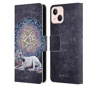 Head Case Designs Officially Licensed Brigid Ashwood Unicorn Celtic Leather Wallet Case Compatible With Apple iPhone 13