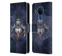 Head Case Designs Officially Licensed Brigid Ashwood Wolf Guide Celtic Wisdom Leather Book Wallet Case Cover Compatible With Nokia 5.4