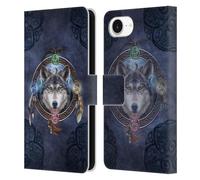 Head Case Designs Officially Licensed Brigid Ashwood Wolf Guide Celtic Wisdom Leather Wallet Case Compatible With Apple iPhone 16e