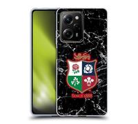 Head Case Designs Officially Licensed British and Irish Lions Black & Gold Badge Gel Case [Military Grade Protection] Compatible With Sony Xperia 5 IV
