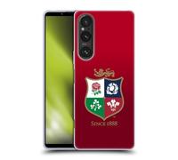 Head Case Designs Officially Licensed British and Irish Lions Gradient Badge Gel Case [Military Grade Protection] Compatible With Sony Xperia 1 V 5G