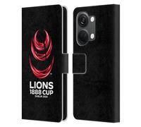 Head Case Designs Officially Licensed British and Irish Lions Lions Cup Logo Badge Leather Wallet Case Compatible With OnePlus Nord 3 5G