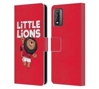 Head Case Designs Officially Licensed British and Irish Lions Little Lions Badge Leather Wallet Case Compatible With Nokia C210