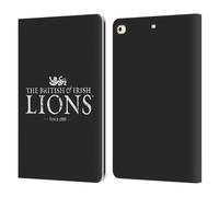Head Case Designs Officially Licensed British and Irish Lions Logotype Distressed Badge Leather Wallet Case Compatible With Apple iPad 9.7 2017 / iPad 9.7 2018