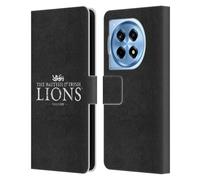 Head Case Designs Officially Licensed British and Irish Lions Logotype Distressed Badge Leather Wallet Case Compatible With OnePlus 12R