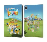Head Case Designs Officially Licensed Bugs Bunny Builders Group Graphics Leather Wallet Case Compatible With Apple iPad Pro 12.9 2020/2021/2022