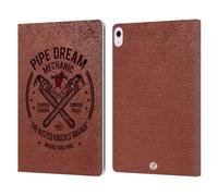Head Case Designs Officially Licensed Busted Knuckle Garage Pipe Dream Graphics Leather Wallet Case Compatible With Apple iPad Air 13 2024/2025