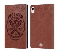 Head Case Designs Officially Licensed Busted Knuckle Garage Pipe Dream Graphics Leather Wallet Case Compatible With Apple iPad mini (2021/2024)