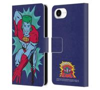Head Case Designs Officially Licensed Captain Planet And The Planeteers Halftone Graphics Leather Wallet Case Compatible With Apple iPhone 16e