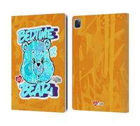 Head Case Designs Officially Licensed Care Bears Bedtime Graffiti Collection by Murwalls Leather Wallet Case Compatible With Apple iPad Pro 12.9 2020/2021/2022