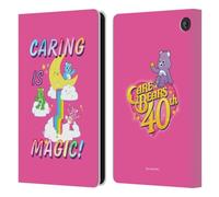 Head Case Designs Officially Licensed Care Bears Caring Is Magic 40th Anniversary Leather Wallet Case Compatible With Amazon Fire 7 2022