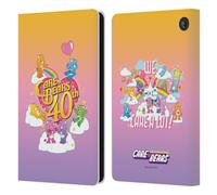 Head Case Designs Officially Licensed Care Bears Celebrate 40th Anniversary Leather Wallet Case Compatible With Amazon Fire 7 2022
