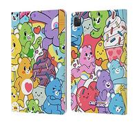 Head Case Designs Officially Licensed Care Bears Character Pattern Sweet And Savory Leather Wallet Case Compatible With Apple iPad Pro 11 2020/2021 / 2022