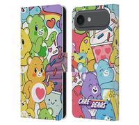 Head Case Designs Officially Licensed Care Bears Character Pattern Sweet And Savory Leather Wallet Case Compatible With Apple iPhone 17 Air