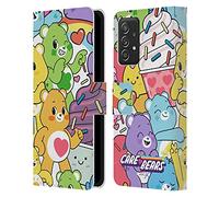 Head Case Designs Officially Licensed Care Bears Character Pattern Sweet And Savory Leather Wallet Case Compatible With Galaxy A52 / A52s / 5G (2021)