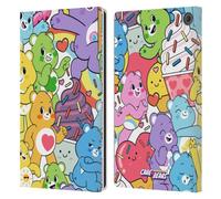 Head Case Designs Officially Licensed Care Bears Character Pattern Sweet And Savory Leather Wallet Case Compatible With Amazon Fire Max 11 2023