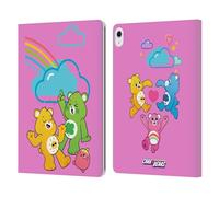 Head Case Designs Officially Licensed Care Bears Funshine, Cheer And Grumpy Group Characters Leather Wallet Case Compatible With Apple iPad Air 13 2024/2025