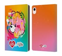 Head Case Designs Officially Licensed Care Bears Gradient Graffiti Collection by Murwalls Leather Wallet Case Compatible With Apple iPad mini (2021/2024)