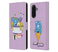 Head Case Designs Officially Licensed Care Bears Grumpy Ramen Sushi Sweet And Savory Leather Wallet Case Compatible With Samsung Galaxy A17 4G / 5G