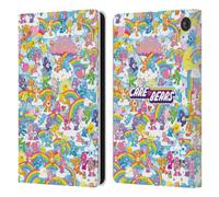 Head Case Designs Officially Licensed Care Bears Rainbow 40th Anniversary Leather Wallet Case Compatible With Amazon Fire 7 2022