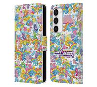 Head Case Designs Officially Licensed Care Bears Rainbow 40th Anniversary Leather Wallet Case Compatible With Samsung Galaxy S23 5G