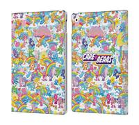 Head Case Designs Officially Licensed Care Bears Rainbow 40th Anniversary Leather Wallet Case Compatible With Apple iPad 10.2 2019/2020/2021