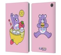 Head Case Designs Officially Licensed Care Bears Share Lemonade Sweet And Savory Leather Wallet Case Compatible With Amazon Fire Max 11 2023