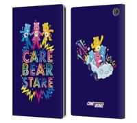 Head Case Designs Officially Licensed Care Bears Stare 40th Anniversary Leather Wallet Case Compatible With Amazon Fire Max 11 2023