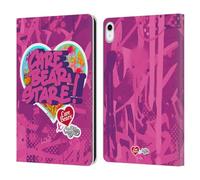 Head Case Designs Officially Licensed Care Bears Stare Graffiti Collection by Murwalls Leather Wallet Case Compatible With Apple iPad 10.9 2022/2025