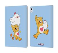 Head Case Designs Officially Licensed Care Bears Tenderheart Chicken Sweet And Savory Leather Wallet Case Compatible With Apple iPad Air 13 2024/2025