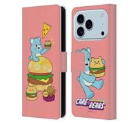 Head Case Designs Officially Licensed Care Bears Wish Burger Sweet And Savory Leather Wallet Case Compatible With Apple iPhone 17 Pro