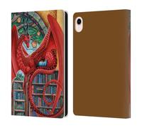 Head Case Designs Officially Licensed Carla Morrow Gateway Of Knowledge Dragons Leather Wallet Case Compatible With Apple iPad mini (2021/2024)