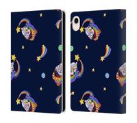 Head Case Designs Officially Licensed Carla Morrow Red Panda Patterns Leather Wallet Case Compatible With Apple iPad mini (2021/2024)