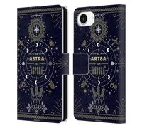 Head Case Designs Officially Licensed Cat Coquillette Ad Astra Linear Leather Wallet Case Compatible With Apple iPhone 16e
