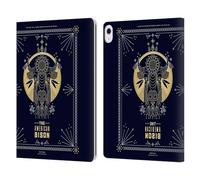 Head Case Designs Officially Licensed Cat Coquillette Bison Linear Leather Wallet Case Compatible With Apple iPad Air 13 2024/2025