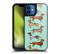 Head Case Designs Officially Licensed Cat Coquillette Blue Dachshunds Animals Gel Armour Case [Military Grade Protection] Compatible With Apple iPhone 12 / iPhone 12 Pro