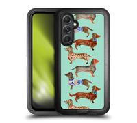 Head Case Designs Officially Licensed Cat Coquillette Blue Dachshunds Animals Ultra-Armoured Shockproof Case [Military Grade Protection] Compatible With Samsung Galaxy A54 5G