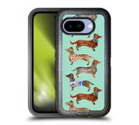 Head Case Designs Officially Licensed Cat Coquillette Blue Dachshunds Animals Ultra-Armoured Shockproof Case [Military Grade Protection] Compatible With Google Pixel 9A