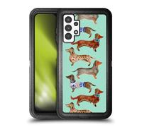 Head Case Designs Officially Licensed Cat Coquillette Blue Dachshunds Animals Ultra-Armoured Shockproof Case [Military Grade Protection] Compatible With Samsung Galaxy A13 (2022)