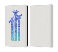 Head Case Designs Officially Licensed Cat Coquillette Blue Ombre Giraffes Animals Leather Wallet Case Compatible With Amazon Kindle Paperwhite 6