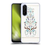 Head Case Designs Officially Licensed Cat Coquillette Brown Turquoise La Morte Linear Gel Case [Military Grade Protection] Compatible With Samsung Galaxy A26 5G