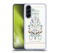 Head Case Designs Officially Licensed Cat Coquillette Brown Turquoise La Morte Linear Gel Case [Military Grade Protection] Compatible With Samsung Galaxy A56 5G