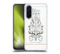 Head Case Designs Officially Licensed Cat Coquillette Brown Turquoise La Morte Linear Gel Case [Military Grade Protection] Compatible With Samsung Galaxy A36 5G