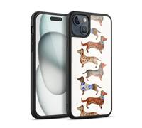 Head Case Designs Officially Licensed Cat Coquillette Dachshunds Animals Gel Armour Case [Military Grade Protection] Compatible With Apple iPhone 15 Plus