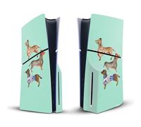 Head Case Designs Officially Licensed Cat Coquillette Dachshunds Art Mix Vinyl Sticker Gaming Skin Decal Cover Compatible With Sony PlayStation 5 PS5 Slim Disc Edition Console