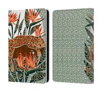 Head Case Designs Officially Licensed Cat Coquillette Leopard Moonrise Tropical Wildlife Leather Wallet Case Compatible With Amazon Kindle 11th Gen 6in 2022